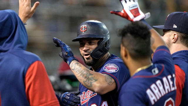 Twins' catcher Gary Sánchez after the 3-1 win over Oakland 