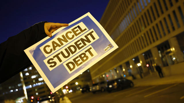On The Second Anniversary Of The Student Loan Payment Pause Activists Project A Message Celebrating The Pause And Asking Secretary Cardona To Cancel Student Debt 