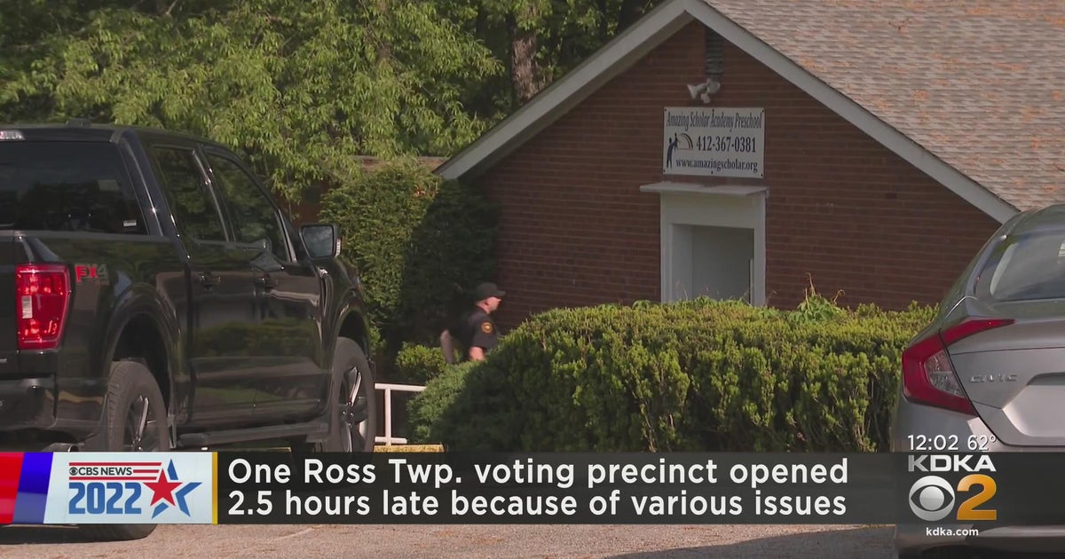 Ross Township polling place opens late CBS Pittsburgh