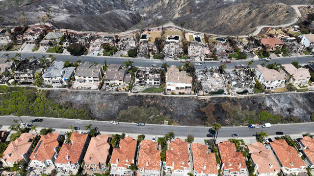 Coastal Fire in Laguna Niguel Drone Shots 