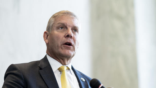 GOP Rep. Barry Loudermilk of Georgia speaks during a press conference in the Rayburn House Office Building on Wednesday, May 19, 2021. 