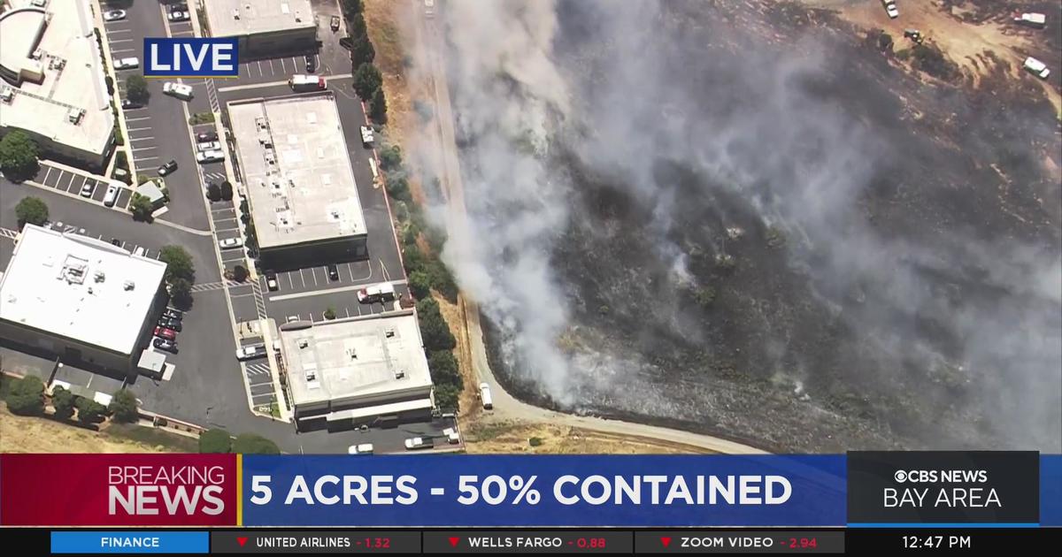 Brush Fire Burns Near Homes, Businesses In Concord - CBS San Francisco