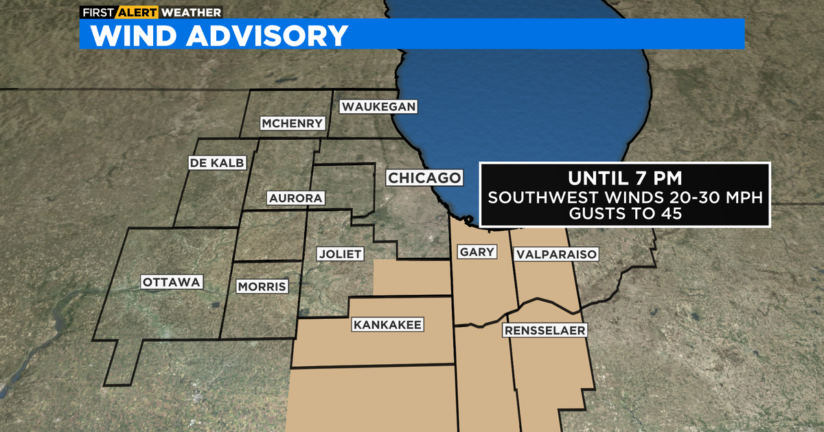 Chicago First Alert Weather; Wind advisory for some areas through 7 p.m ...