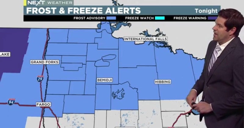 Next Weather Frost Alerts For Northern Minnesota This Weekend CBS