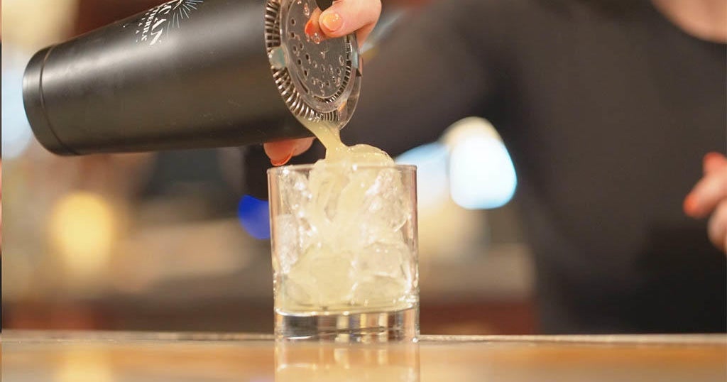 New England Living Mixing up a Tiger Lily cocktail CBS Boston