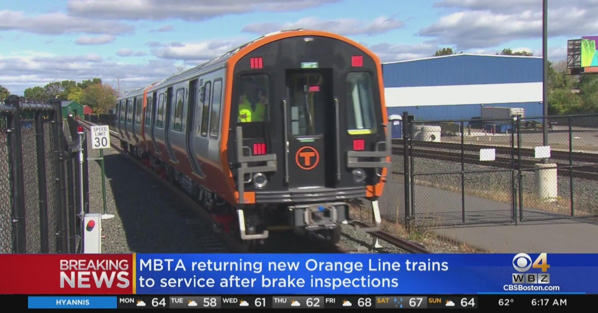 MBTA brings new Orange Line trains back into service after brake