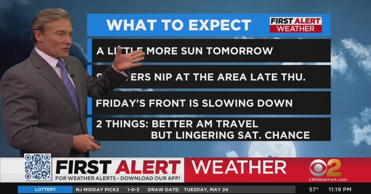 First Alert weather: CBS2 11 p.m. forecast - CBS New York