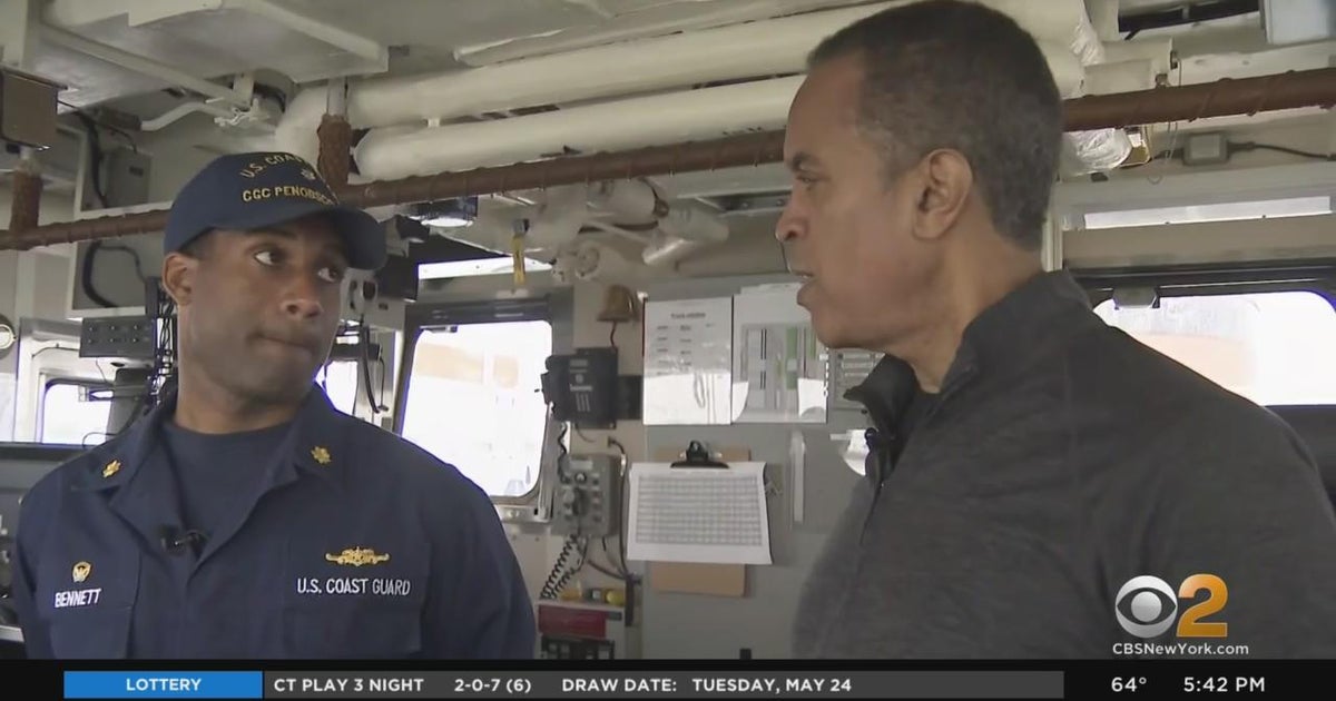 Maurice DuBois aboard the Coast Guard Cutter Penobscot Bay CBS New York