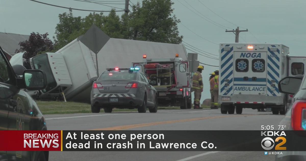 Crews Respond To Fatal Lawrence County Crash Cbs Pittsburgh