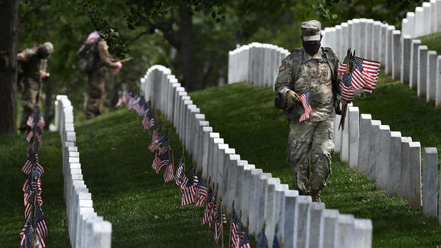 Flags at Arlington National Cemetery - Arlington, VA 