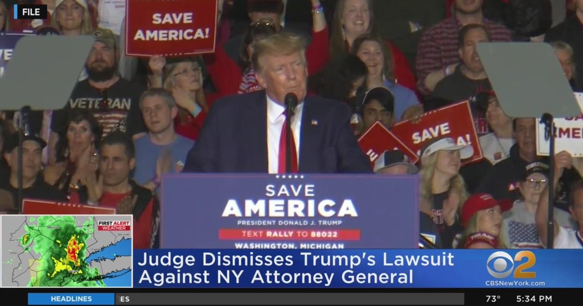 Judge dismisses Trump's lawsuit against NY attorney general - CBS New York