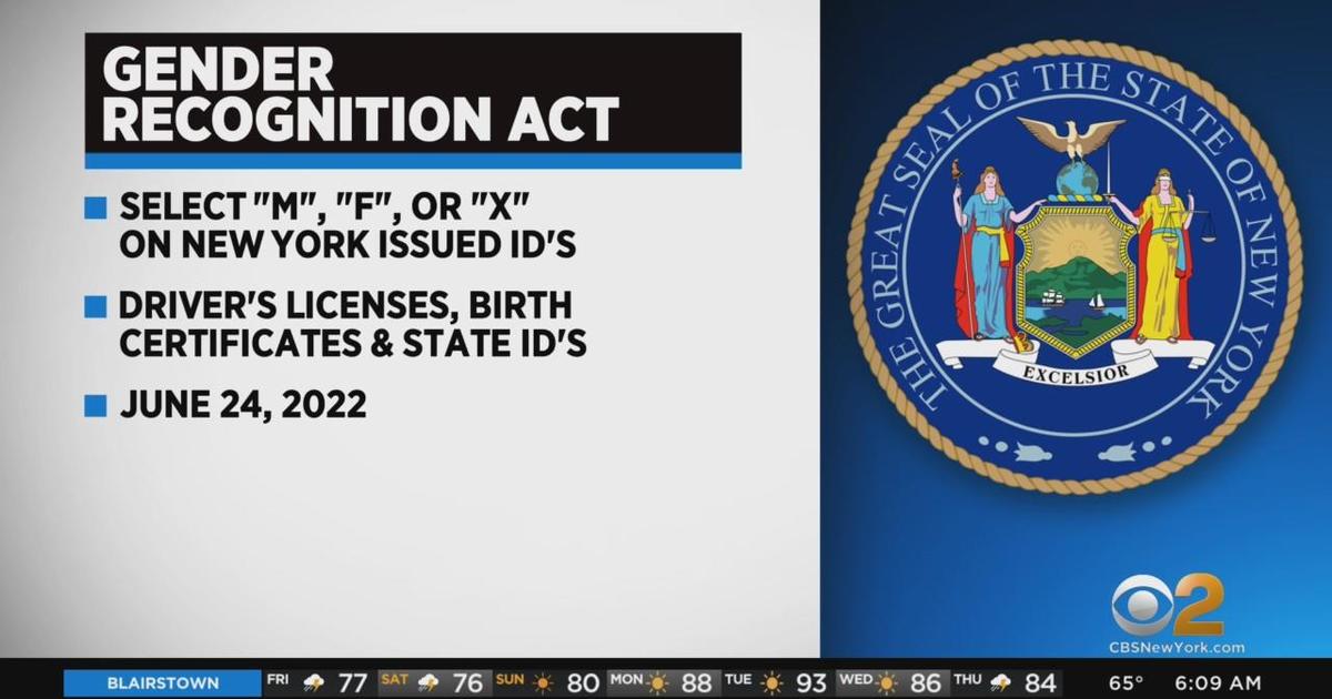 New Info On Gender Recognition Act Cbs New York 