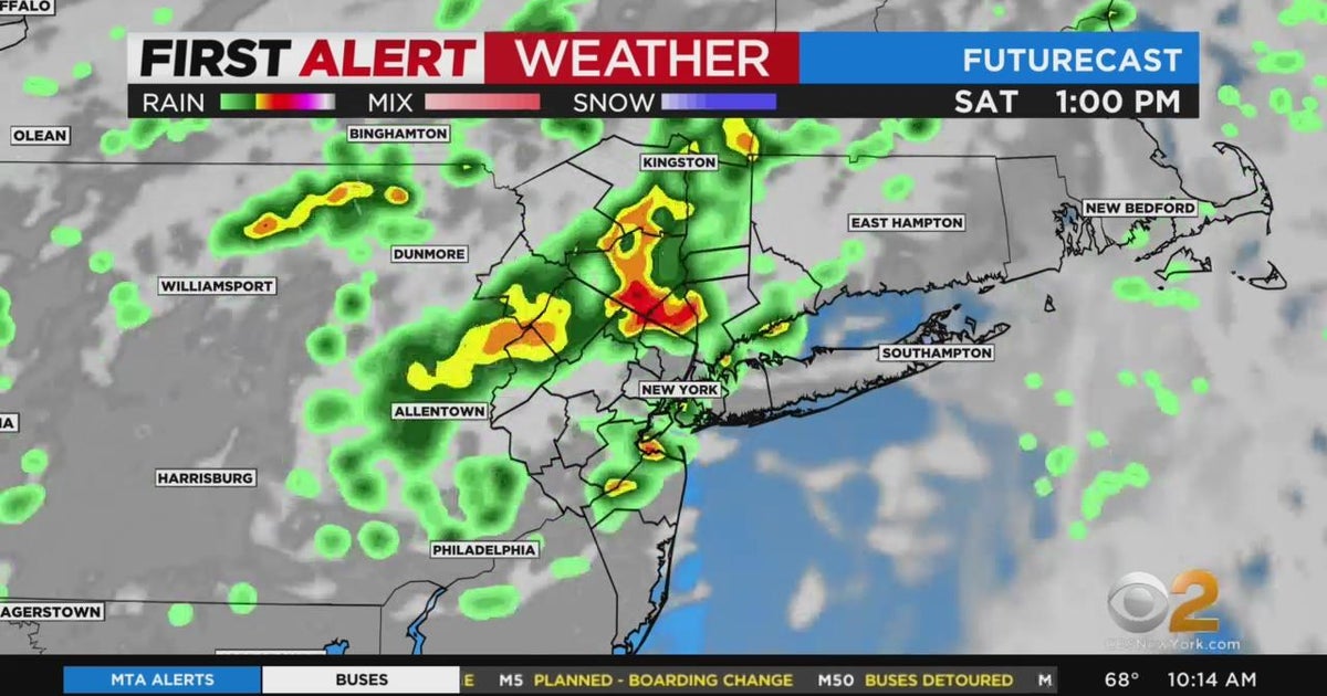 First Alert Weather: CBS2's 5/28 Saturday morning update - CBS New York
