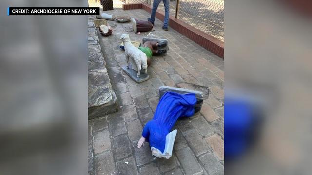 Our Lady of Sorrows Church on the Lower East Side says someone scaled a 10-foot fence on May 17, 2022, and smashed and beheaded numerous statues of children at a shrine dedicated to Our Lady of Fatima. 