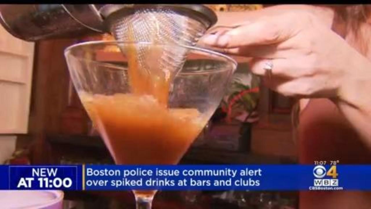 Boston Police release warning about drink spiking, ask victims to come  forward - CBS Boston