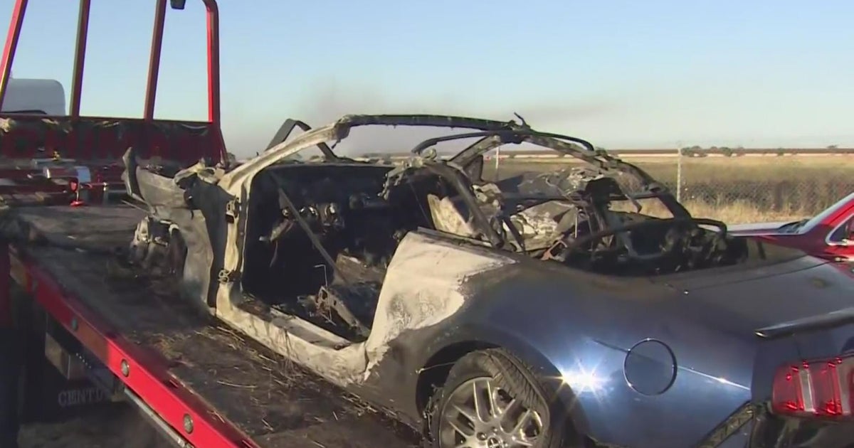 Mustang Sparks Vegetation Fire After Crashing Off Freeway In Elk Grove ...