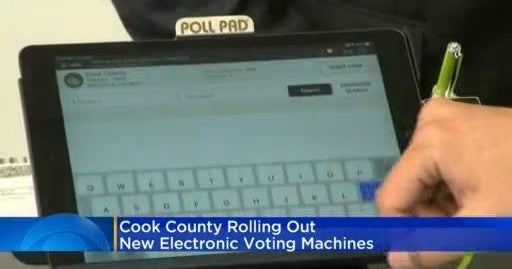 Cook County rolls out 4,500 new electronic voting machines - CBS Chicago