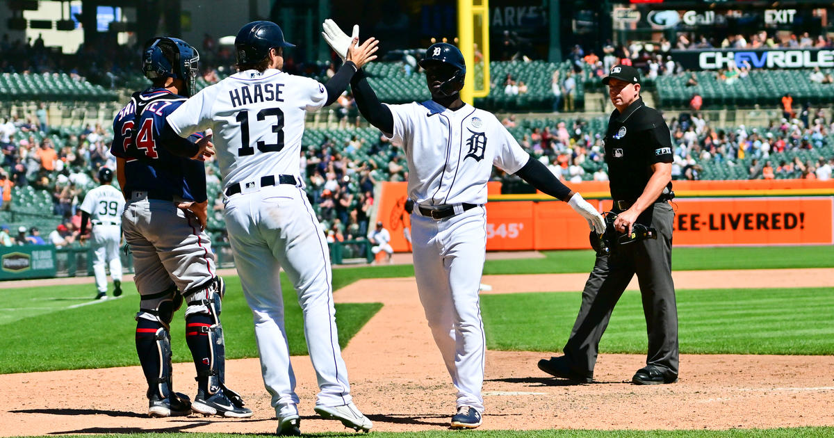 Haase's 3 hits, including HR, helps Tigers beat Twins, 3-2