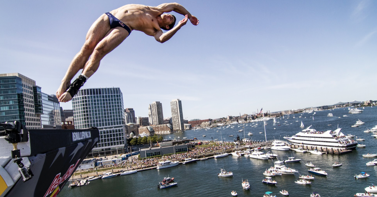 Red Bull Cliff Diving World Series Competition Returns To Boston CBS 