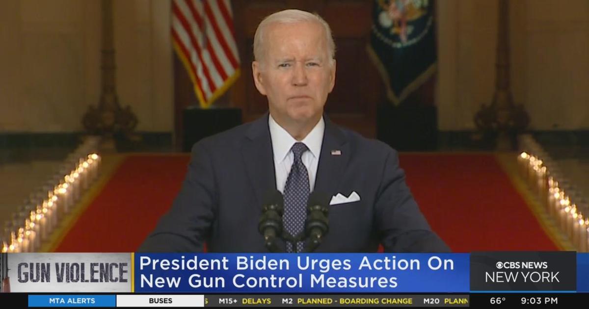 President Biden Urges Action Of New Gun Control Measures - CBS New York