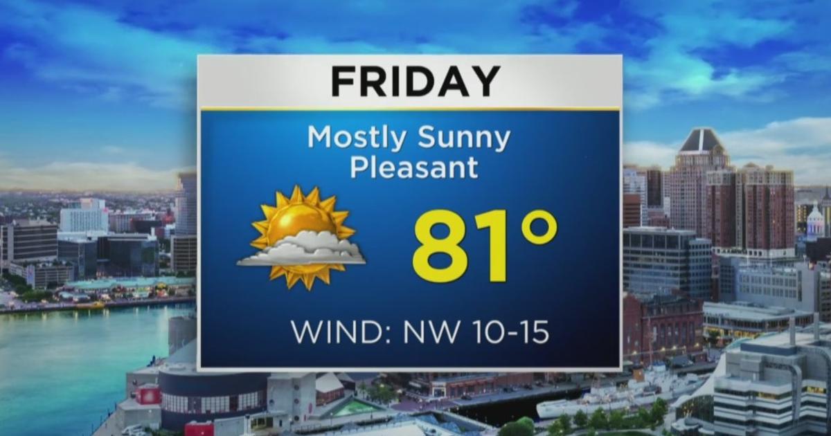 Maryland Weather: A Sunny, Mild Start To A Fabulous Weekend - CBS Baltimore