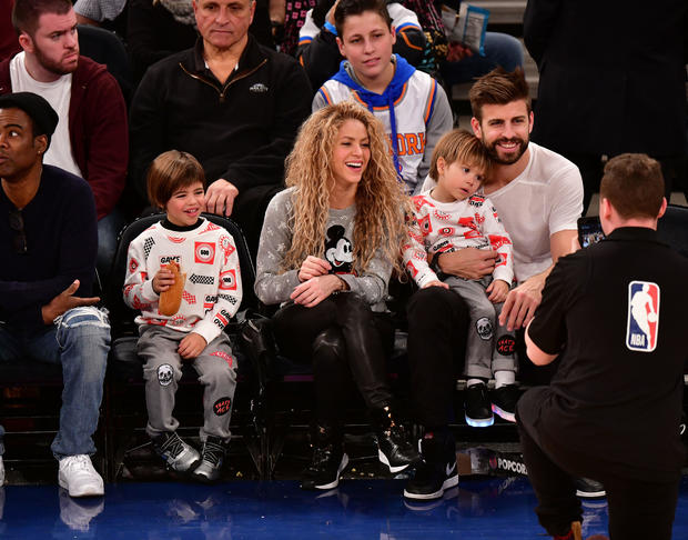 Celebrities Attend The New York Knicks Vs Philadelphia 76ers Game 
