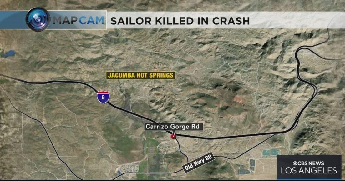 Sailor killed, 4 others injured in crash in San Diego County - CBS Los ...