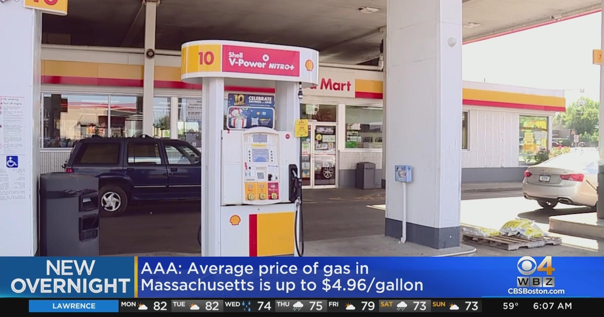 Massachusetts gas prices hit record high 4.96 a gallon CBS Boston