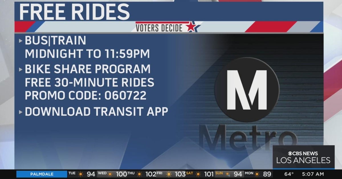 Metro offering free bus, train rides to encourage increased voter ...