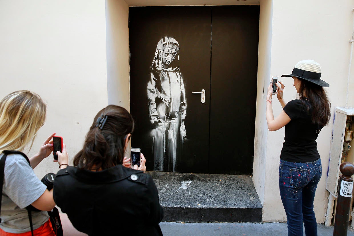 8 Men On Trial Accused Of Stealing Banksy Mural Done On Door Of Paris Bataclan To Honor Terror 2602