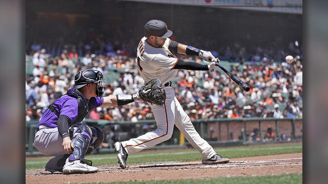 Rockies Giants Baseball 