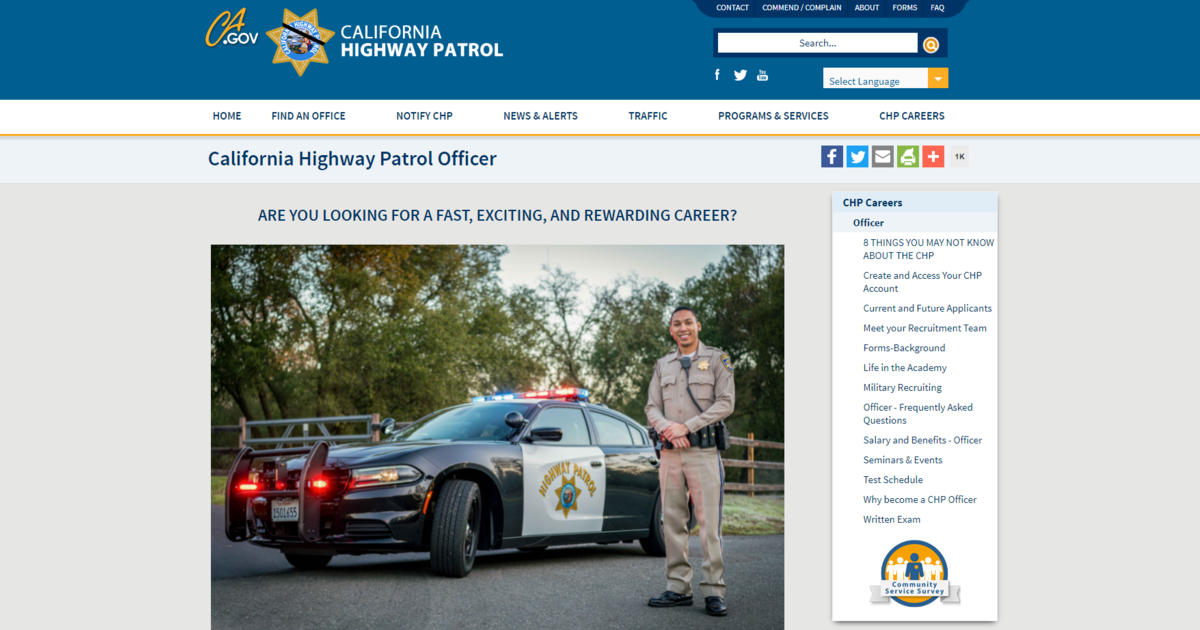 CHP Kicks Off New Hiring Campaign, Aims To Fill 1,000 Positions CBS