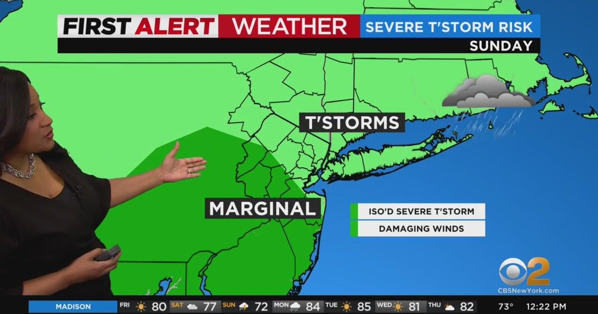 First Alert Weather: Tracking rain this weekend - CBS New York
