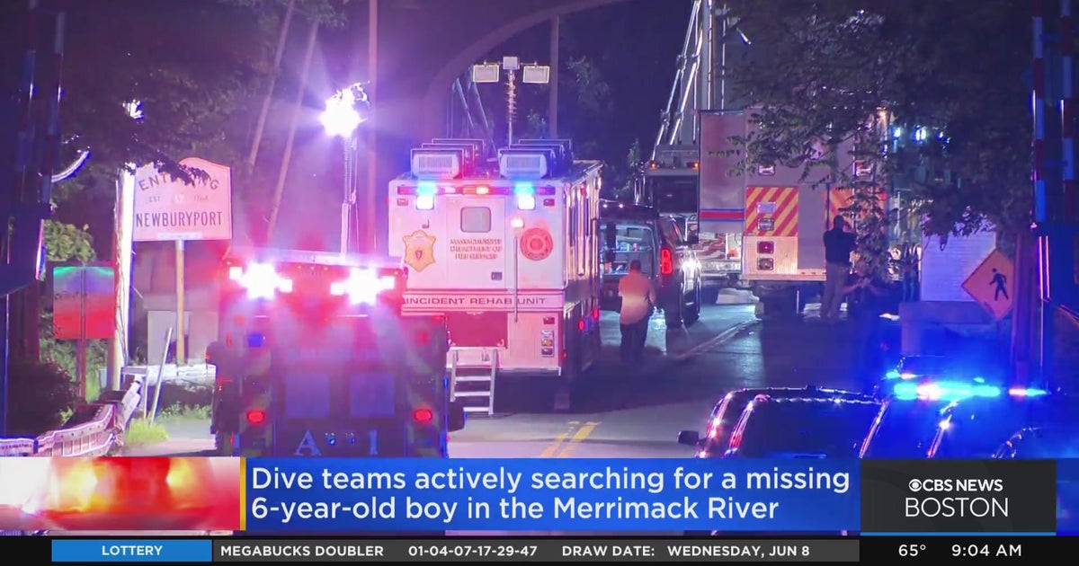 Search continues for 6yearold boy missing in Merrimack River CBS Boston