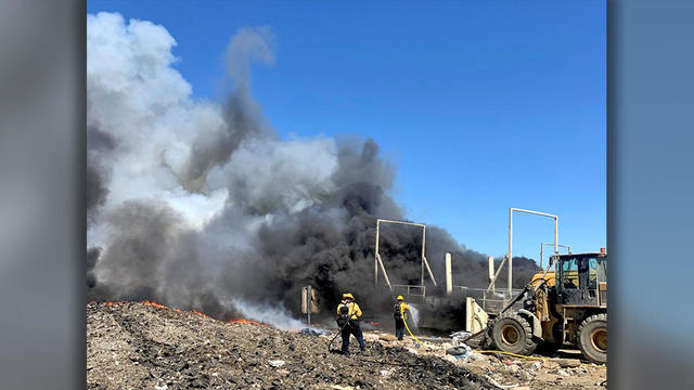 Debris Fire in Contra Costa County 