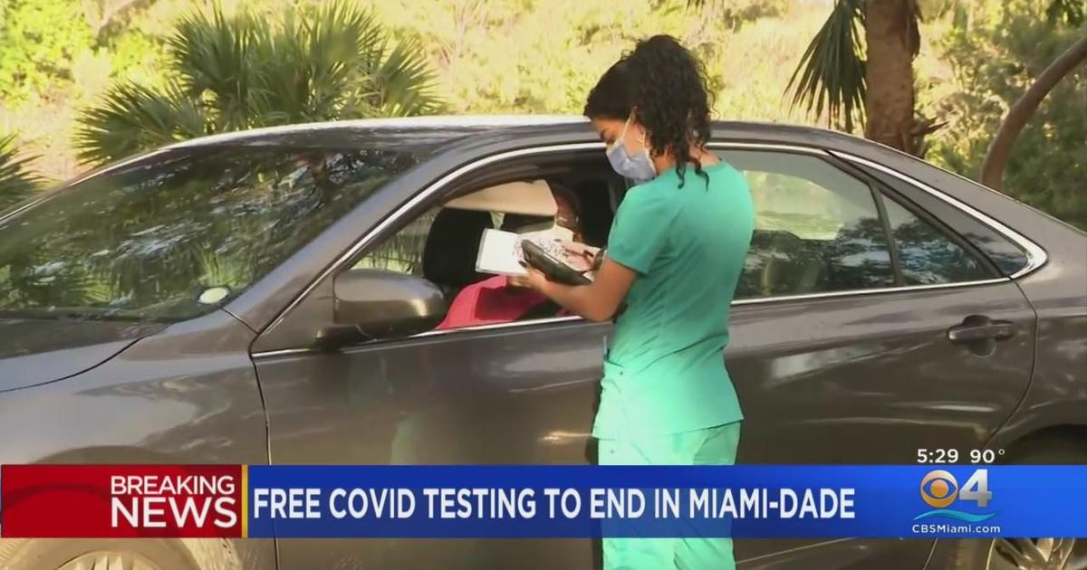 Miami-Dade COVID sites to stop offering free testing