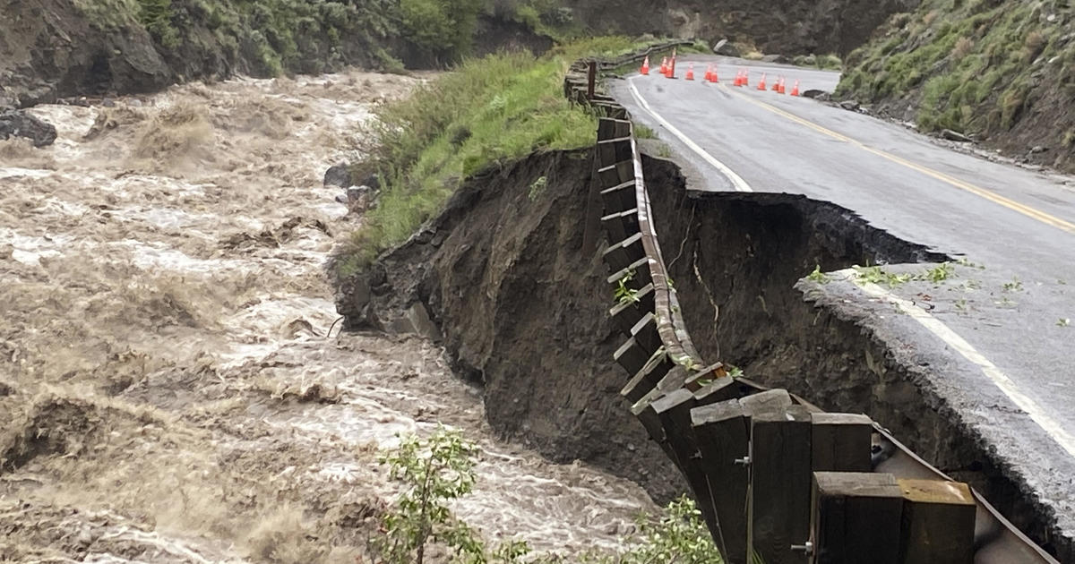 Yellowstone flooding takes out bridge, washes out roads and prompts evacuations