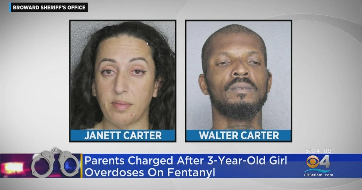 Oakland Park parents arrested after 3-year-old girl overdoses on fentanyl