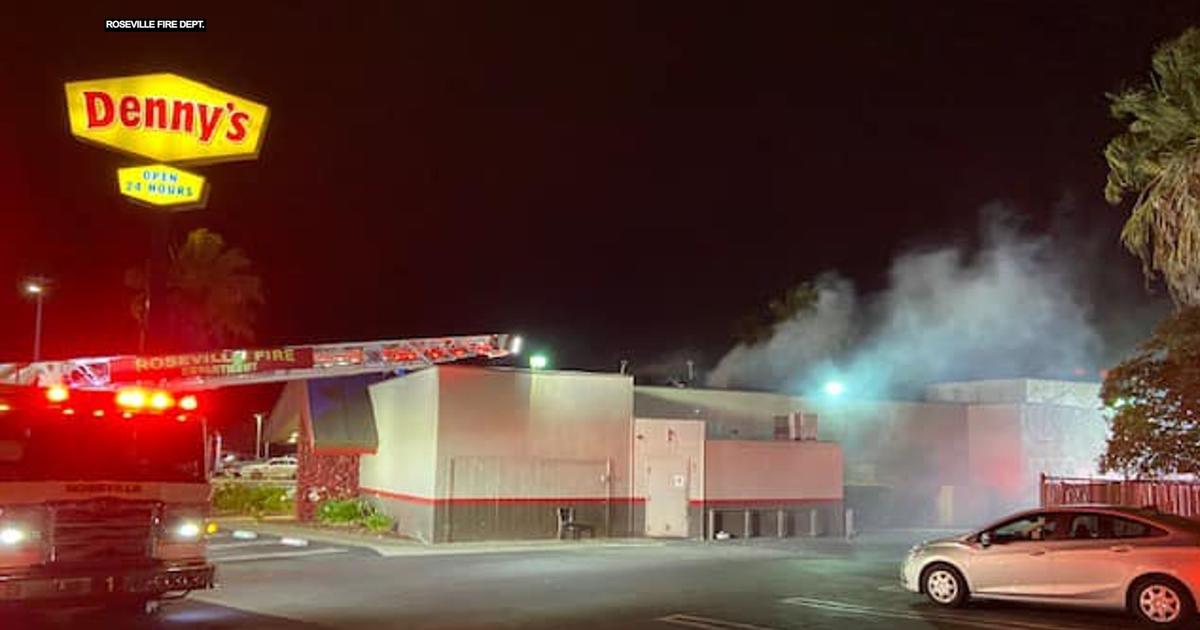 Fire Damages Denny's Restaurant In Roseville CBS Sacramento