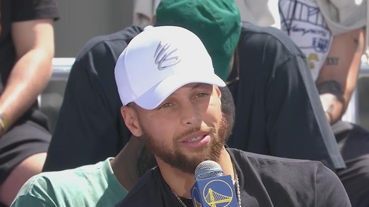 Stephen Curry had his No. 30 jersey retired in a ceremony for just