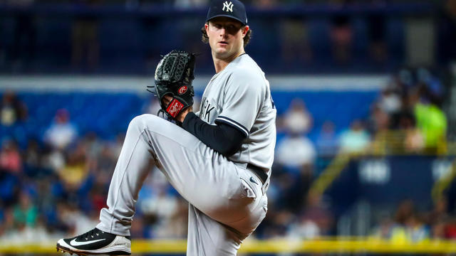 Cole no-hit bid into 8th, Yanks beat Rays 4-2 for 50th win