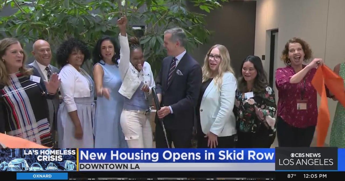 New housing development opens in Skid Row CBS Los Angeles