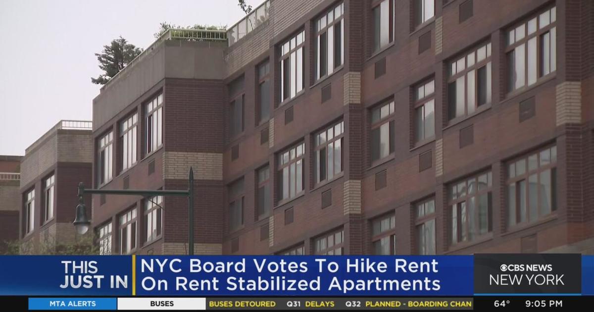 NYC Rent Guidelines Board votes to raise rents on 1 and 2year leases