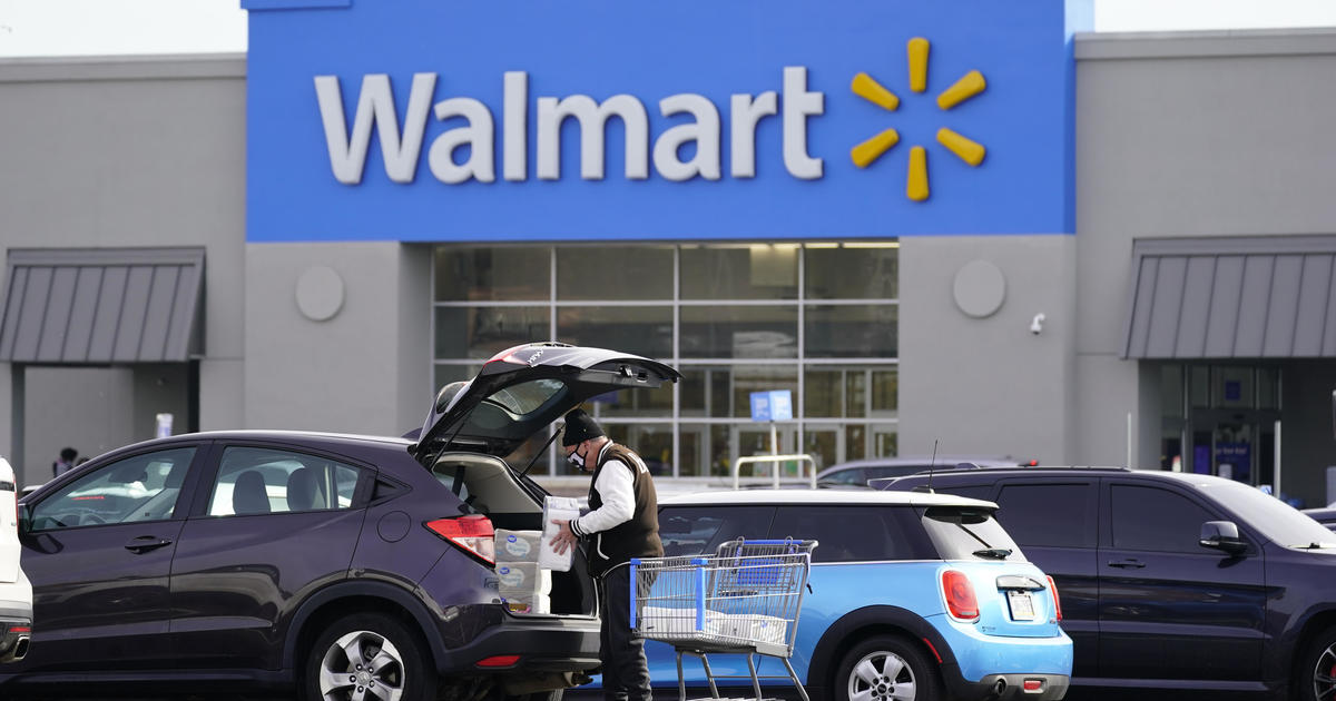 Stocks sink after weak profit report from Walmart
