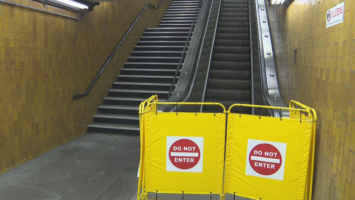 Escalator malfunctions, reverses direction at Chinatown MBTA station