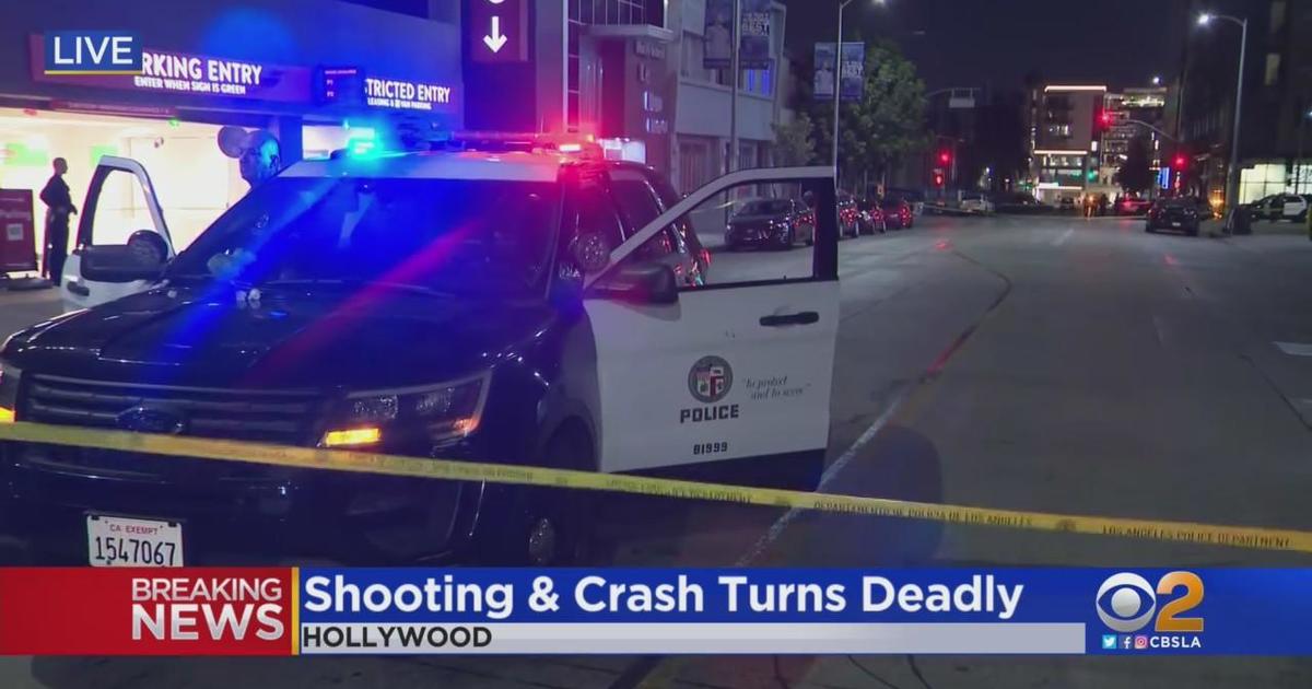 Fatal Shooting In Hollywood Leads To Car Crash - CBS Los Angeles