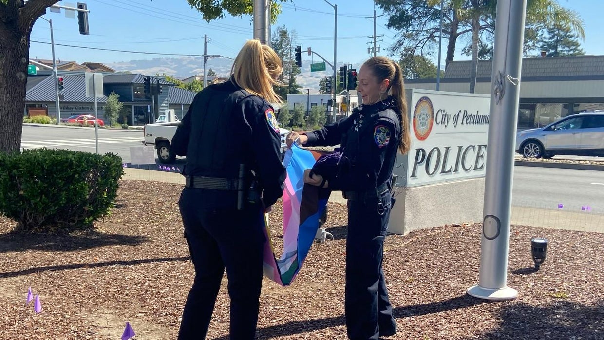 Petaluma PD showing its true colors for Pride month - CBS San Francisco