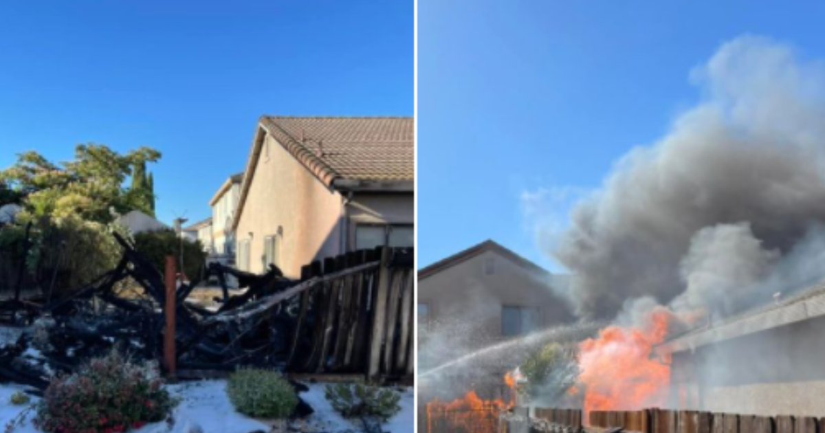 Backyard Fire In Suisun City Damages Home CBS Sacramento