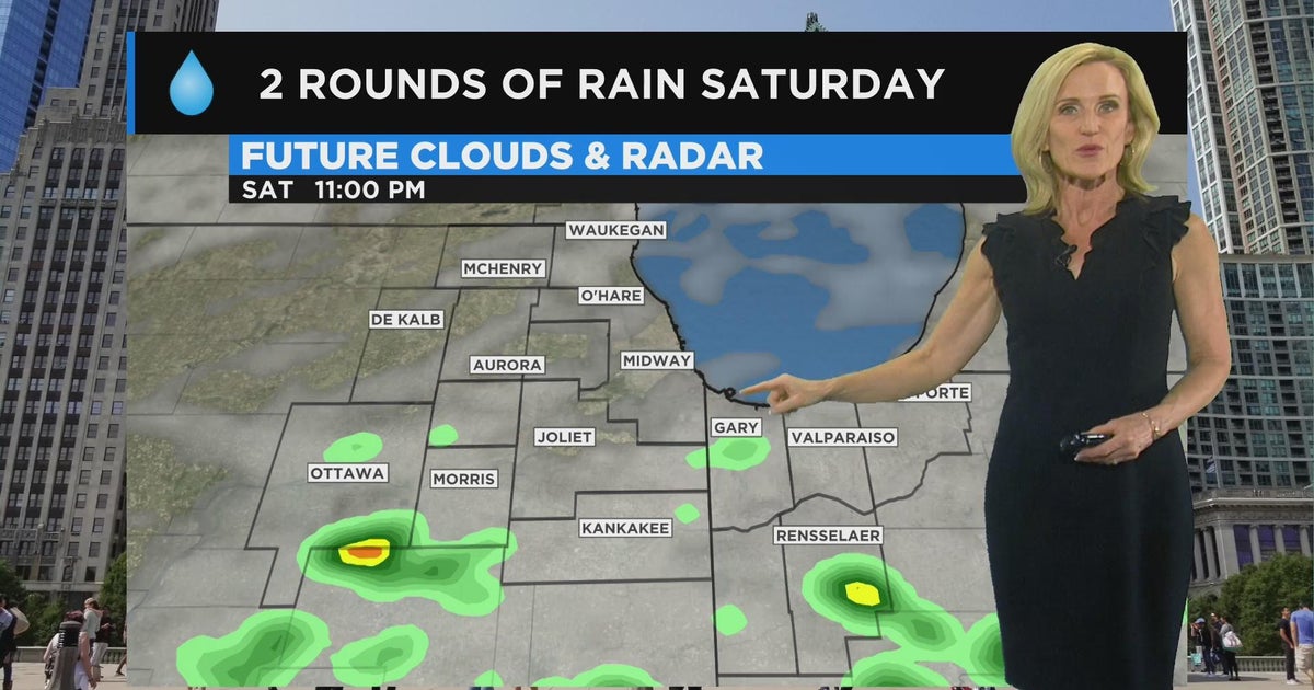 Chicago First Alert Weather: Scattered storms Saturday - CBS Chicago