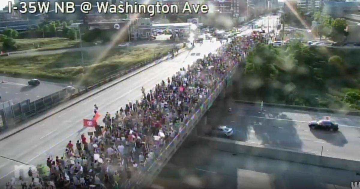 Hundreds of abortion rights supporters march in downtown Minneapolis